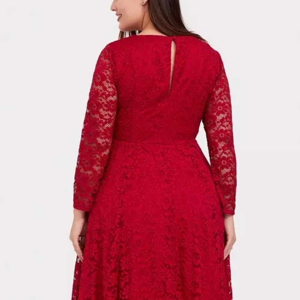 Torrid Mini Lace Skater Dress - Picture 4 of 5